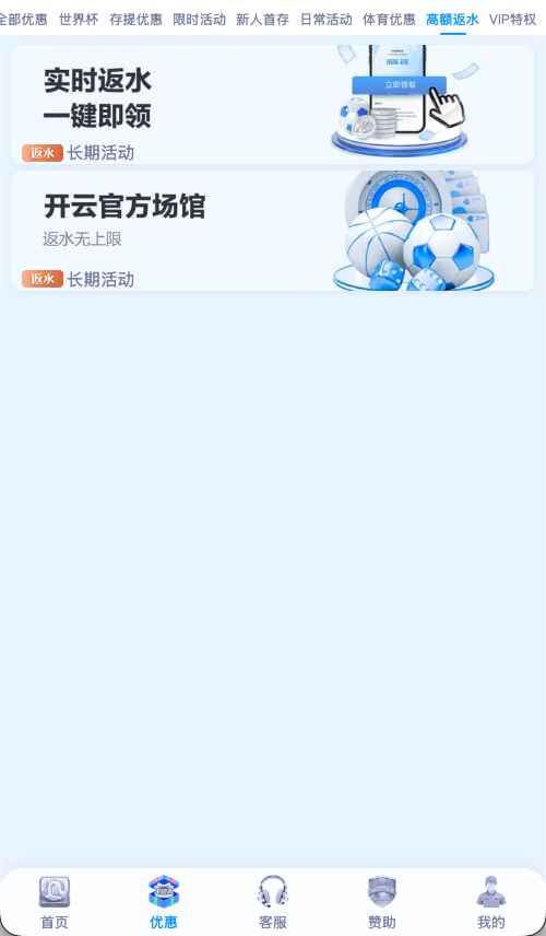 开云体育高额度返水优惠活动